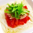 簡単減塩♪トマトとツナの冷だしそうめん