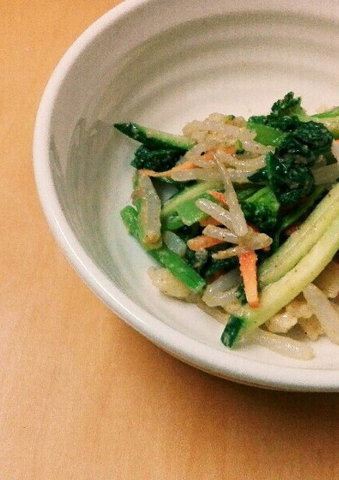 野菜とひっつみのごま和え-レシピのメイン写真