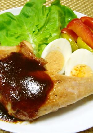 ★美味しい＊骨付きもも肉のステーキ＊♪-レシピのメイン写真