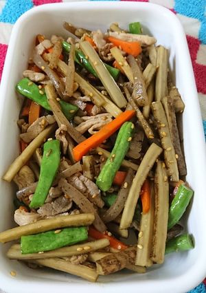 肉入りカラフルきんぴら◎常備菜◎-レシピのメイン写真