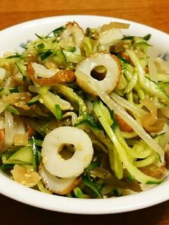 味付けはザーサイだけ!もやしキュウリ和え-レシピのメイン写真