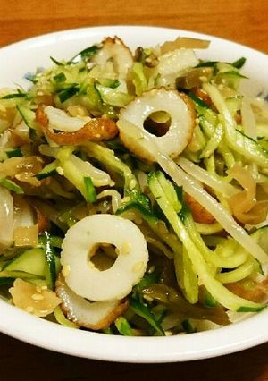 味付けはザーサイだけ！もやしキュウリ和え-レシピのメイン写真