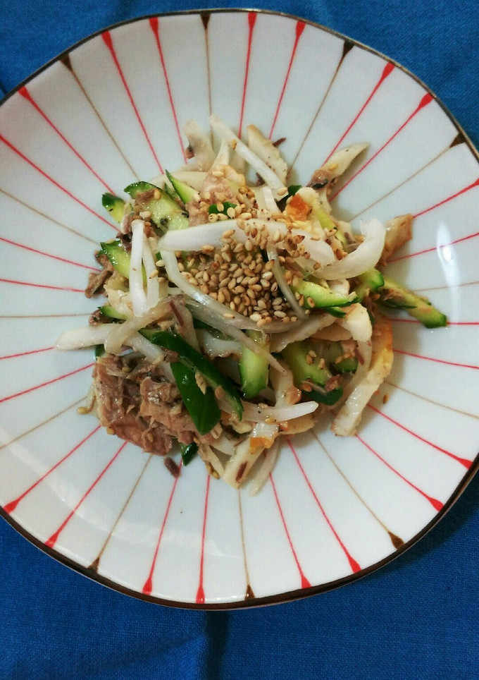 鯖の水煮を使ったごま風味の和え物-レシピのメイン写真