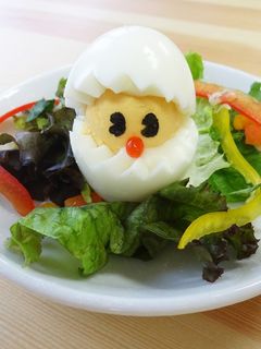 【花卵コロン】ゆでたまごのひよこちゃん-レシピのメイン写真
