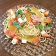 夏にピッタリ♪コンソメジュレの冷静パスタ
