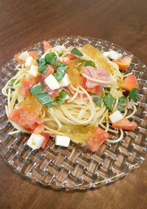 夏にピッタリ♪コンソメジュレの冷静パスタ-レシピのメイン写真