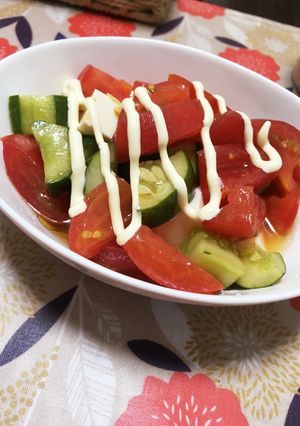 トマトときゅうりと豆腐のサラダ-レシピのメイン写真