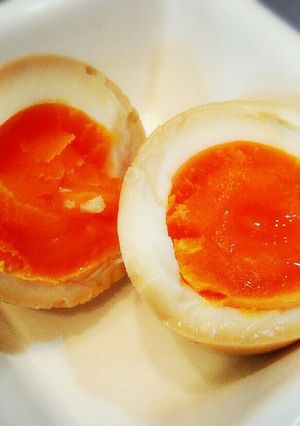 ＊簡単！黄身がオレンジ色の煮玉子＊-レシピのメイン写真