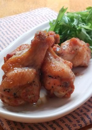 鶏手羽のガーリックペッパー焼き-レシピのメイン写真