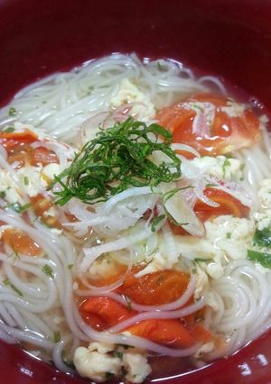 トマたまにゅうめん-レシピのメイン写真