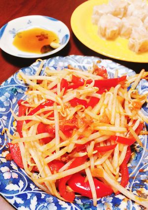 もやしとパプリカのミートソース炒め-レシピのメイン写真