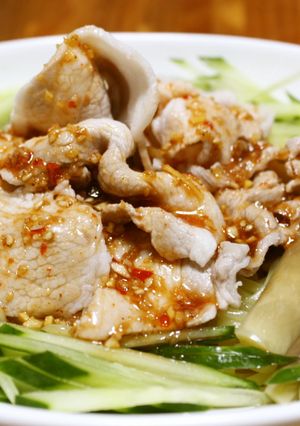 韓国風冷やし麺の冷しゃぶのせ-レシピのメイン写真