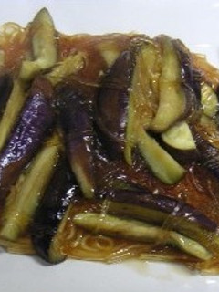 冷製で美味しい茄子と葛切りの中華風うま煮-レシピのメイン写真