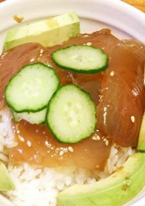 ゴマ風味のマグロ丼-レシピのメイン写真