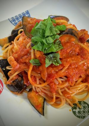 ナスとベーコンのトマトクリームパスタ！-レシピのメイン写真