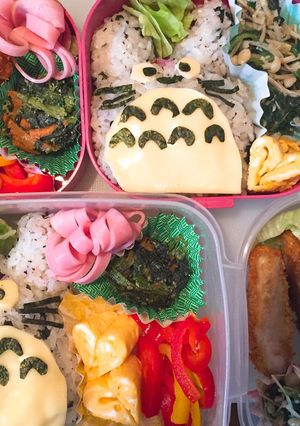 キャラ弁♡トトロ！簡単！時短！-レシピのメイン写真