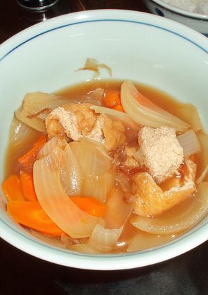 油揚げとたまねぎとにんじんの甘煮-レシピのメイン写真