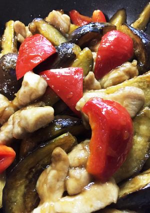 ナスと鳥もも肉でさっぱり煮-レシピのメイン写真