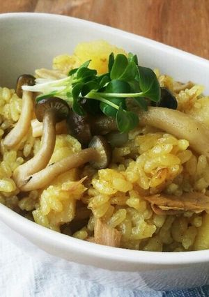 炊飯器で♪ツナポテ☆カレーピラフ☆-レシピのメイン写真