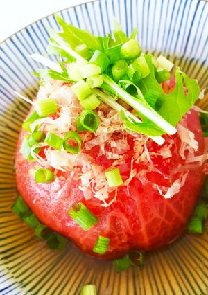 苦手克服♪ 丸ごとトマトの簡単おひたし-レシピのメイン写真