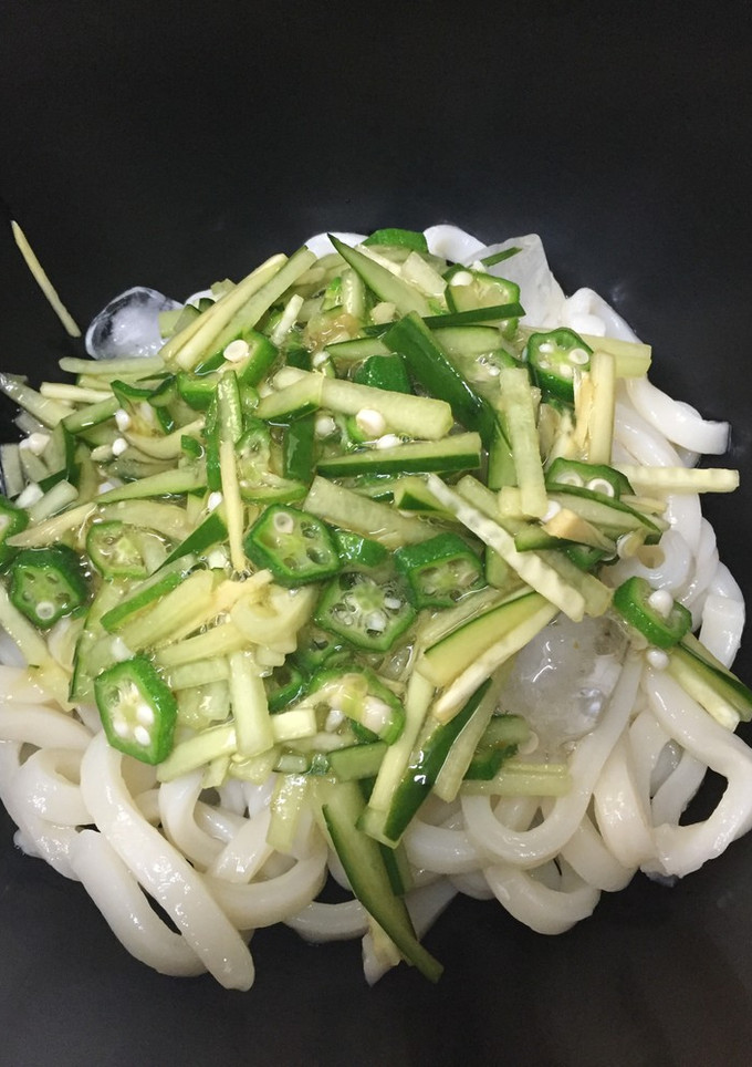 ゆず胡椒の香♪残り野菜で冷やしうどん-レシピのメイン写真