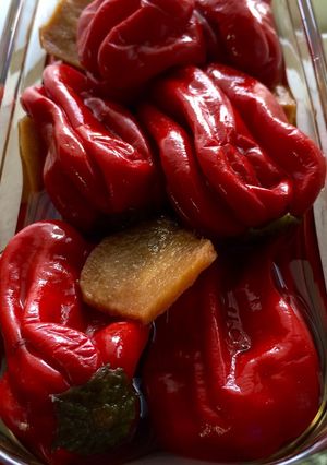赤ピーマンも丸ごと煮びたし-レシピのメイン写真