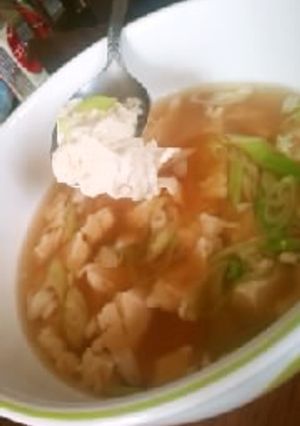 沖縄の「ゆし豆腐」のまね、木綿豆腐で！-レシピのメイン写真