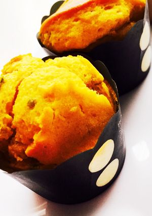 簡単かぼちゃマフィン♪バター不使用！-レシピのメイン写真