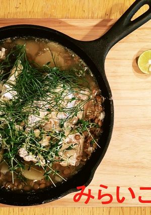太刀魚とレンズ豆のハーブ煮込み-レシピのメイン写真