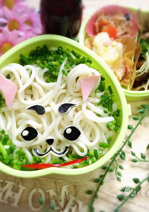 麺弁当でキャラ麺！銀魂の定春-レシピのメイン写真