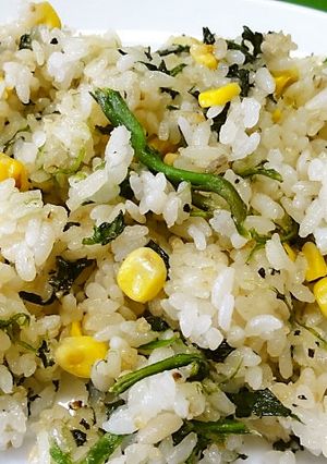 *ほうれん草ととうもろこしのピラフ*-レシピのメイン写真