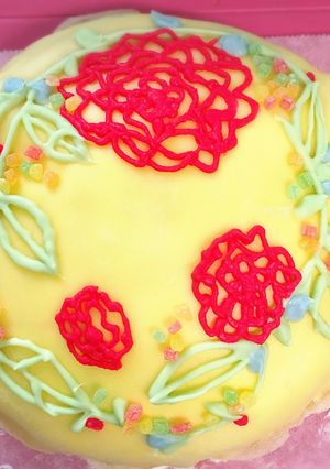 ミルクレープ 薔薇デザイン-レシピのメイン写真