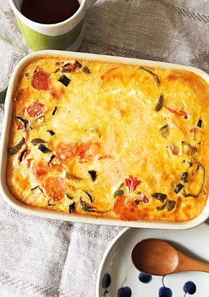 スライス野菜の豆乳キッシュ-レシピのメイン写真