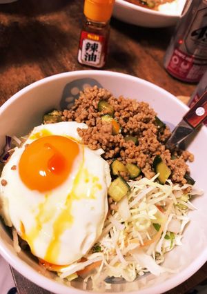 きゅうり×挽肉×焼肉のタレ　まいちゃん丼-レシピのメイン写真