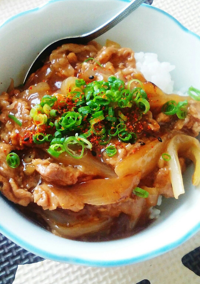 豚肉と玉ねぎの和風甘辛丼~生姜風味~-レシピのメイン写真