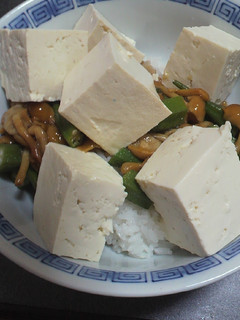 オクラとなめこ豆腐の爆弾丼-レシピのメイン写真