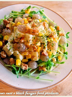 黑Q豆腐玉米核桃沙拉.柯媽媽の植物燕窩-レシピのメイン写真
