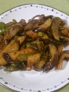ナスとピーマンのおかか醤油炒め-レシピのメイン写真