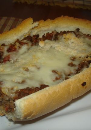 ミートソースたっぷりピザ-レシピのメイン写真