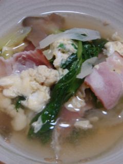 セロリの葉と玉子のスープ♪-レシピのメイン写真