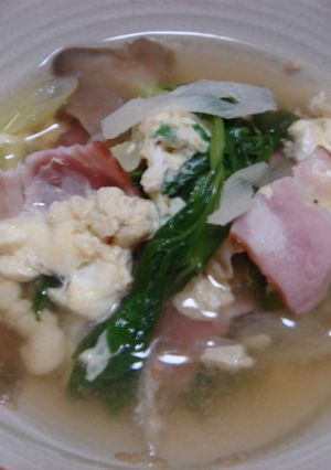 セロリの葉と玉子のスープ♪-レシピのメイン写真