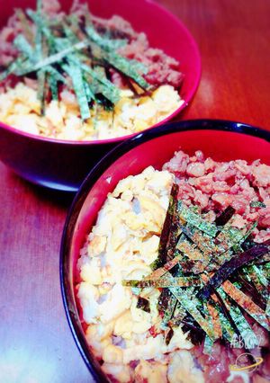 豚細切れでそぼろ丼♡-レシピのメイン写真