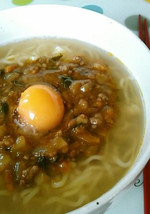 夏バテも何処に！キーマカレーラーメン♪-レシピのメイン写真