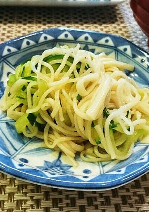 簡単！きゅうりとそうめんのポン酢で酢の物-レシピのメイン写真