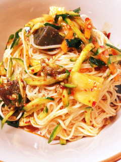 カクテキ キムチの残り 素麺 ビビン冷麺-レシピのメイン写真