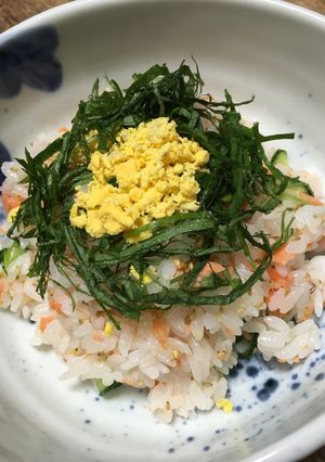 試合前日の簡単鮭ずし。疲労回復にも-レシピのメイン写真