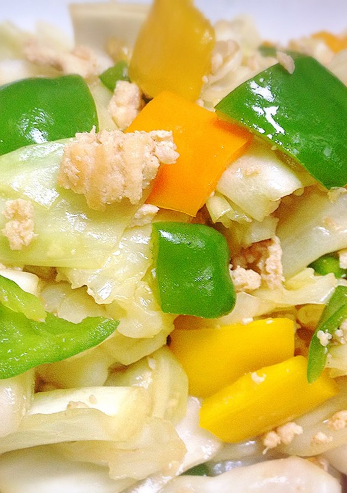 鶏ひき肉と野菜何でもオイスター炒め-レシピのメイン写真