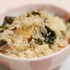 รูปของ わかめと干しエビの炊き込みご飯