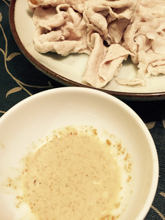 玄米茶胡麻だれで食べる冷しゃぶ-レシピのメイン写真