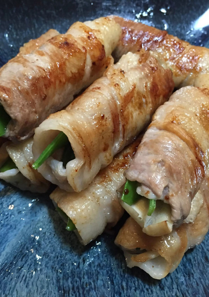 絹さやの豚肉巻き-レシピのメイン写真